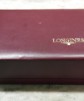 Longines pelle bordeaux scatola depoca logo